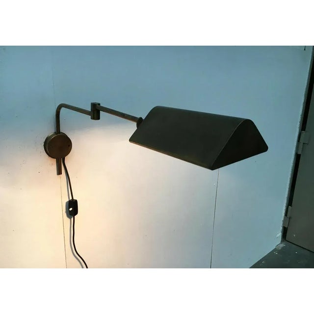 Mid-Century German Hollywood Regency Style Brass Wall Lamp Sconce by Florian Schulz for Interline, 1970s For Sale - Image 12 of 18