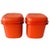 Orange Vintage Orange Rust-Brown Food Storage Containers from Tupperware, 1970s, Set of 6 For Sale - Image 8 of 11