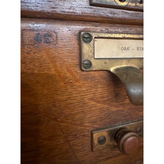 Marked “Library Bureau-Makers” with original brass hardware and period library numbering.