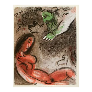 1987 After Marc Chagall "Eve Cursed by God", Second Edition Full-Color Print