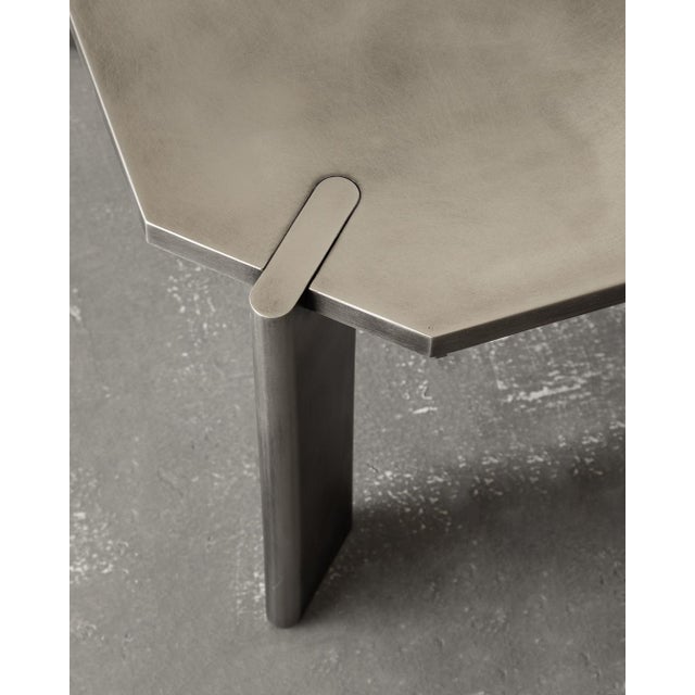 Not Yet Made - Made To Order Yuuki Stainless Steel Coffee Table For Sale - Image 5 of 7