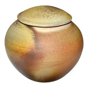 Janice Weisler Vintage Earthenware Handcrafted Lidded Bowl Hues of Brown America