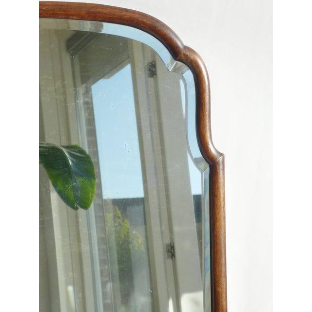 Brown Large Antique Dutch Scalloped Mirror For Sale - Image 8 of 12