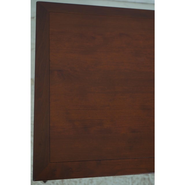 1980s Pair Grange French Splay Legs Cherry Nightstand Tables For Sale - Image 9 of 18