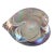 Modern Aurene Iridescent Studio Art Glass Heart Paperweight For Sale - Image 3 of 7