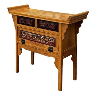 Console Table with Drawers For Sale