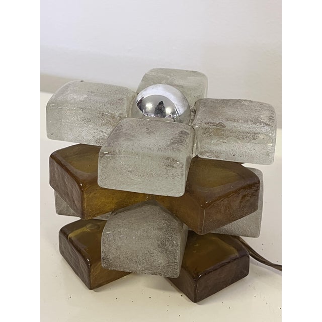 Glass Table Lamp by Albano Poli for Poliarte, 1970s For Sale - Image 3 of 7