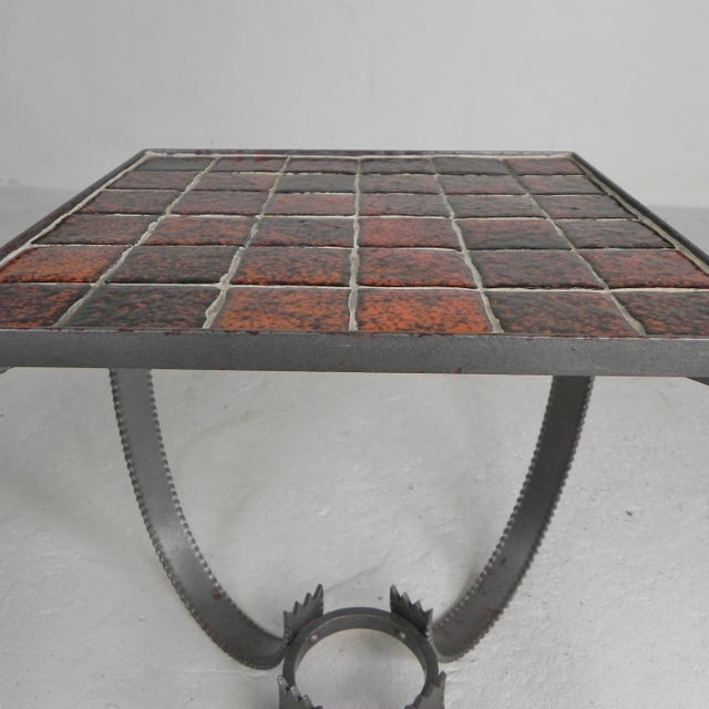 Brutalist Coffee Table with 36 Tiles, 1950s For Sale - Image 14 of 17
