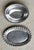 1980s Circa 1980 Beaded Rim Byzantine-Inspired Mexican Pewter Oval Bowl & Underplate Set For Sale - Image 5 of 18
