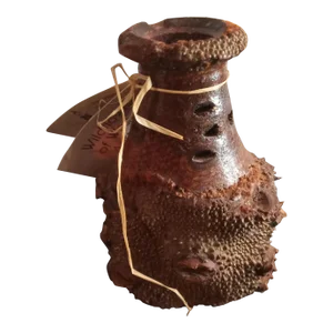 Hand Carved Bud Vase of Grandis Mur Nut From Australia