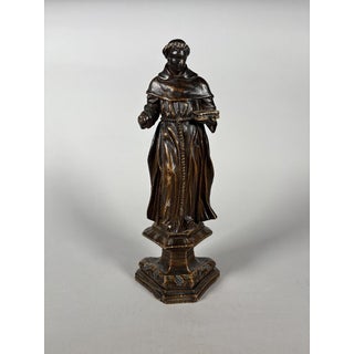 Sculpture, Saint Francis of Assisi, 17th century - 31 cm - Wood For Sale