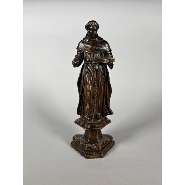 Sculpture, Saint Francis of Assisi, 17th century - 31 cm - Wood For Sale