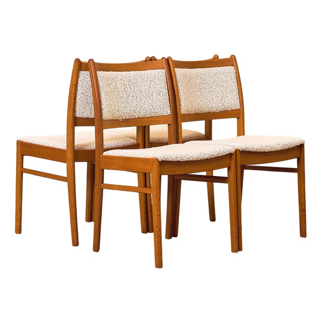 Swedish Dining Chairs in Teak, 1950, Set of 4 For Sale