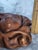 Animal Skin Late 20th Century Italian Sculpted Leather Mask Wall Hanging For Sale - Image 7 of 11