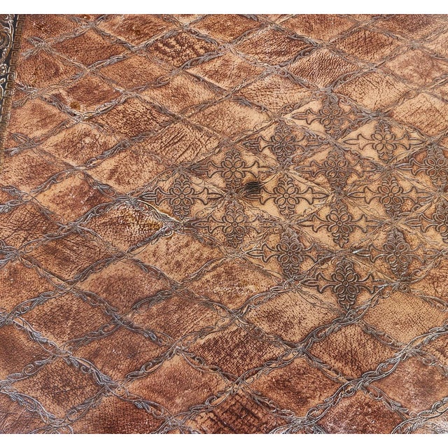 Theodore Alexander Leather Wrapped Side Accent Table For Sale - Image 17 of 17