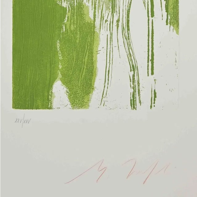 Etching, numbered and signed, by the Italian artist Mino Trafeli (Volterra, Italy 1922-2018). This important print is...