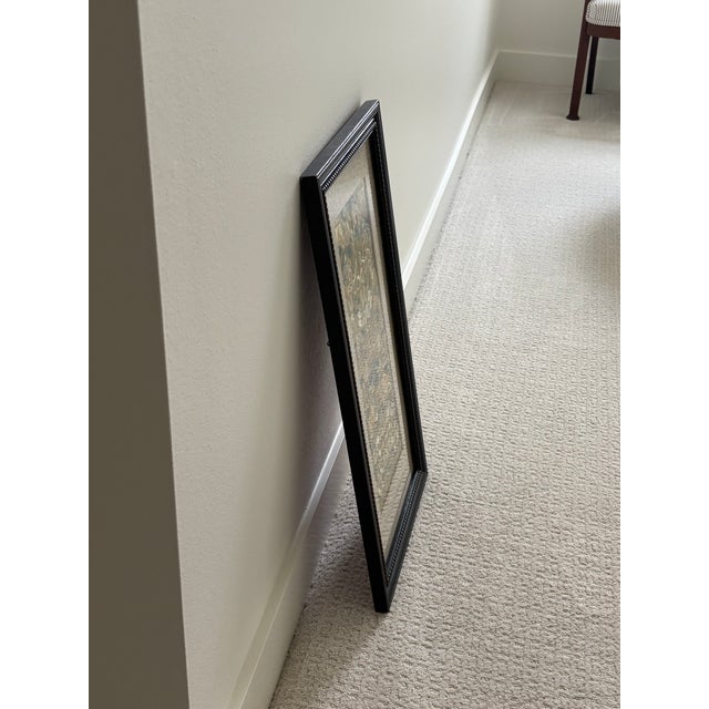 Antique Chinese Silk Embroidery Panel in Vintage Frame / Chinoiserie Style Silk Embroidery Wall Art For Sale - Image 10 of 14