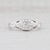 Gem: Natural Diamonds - 0.25 Total Carats - Center - 0.15 Carat, Rose Cut, G - H Color, VS2 Clarity - Accents - 0.10...