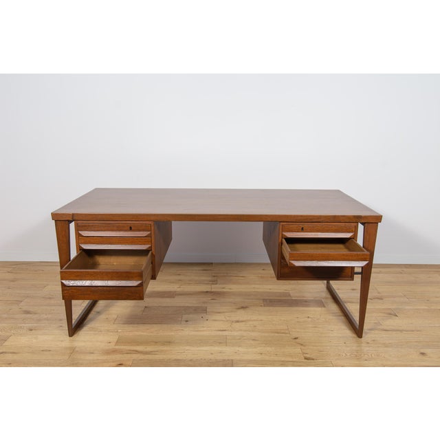 Model 70 Desk in Teak by Kai Kristiansen for Feldballes Møbelfabrik, Denmark, 1960s For Sale - Image 15 of 18
