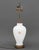 Metal French Style Milk Glass Vase Mounted as a Lamp For Sale - Image 7 of 9
