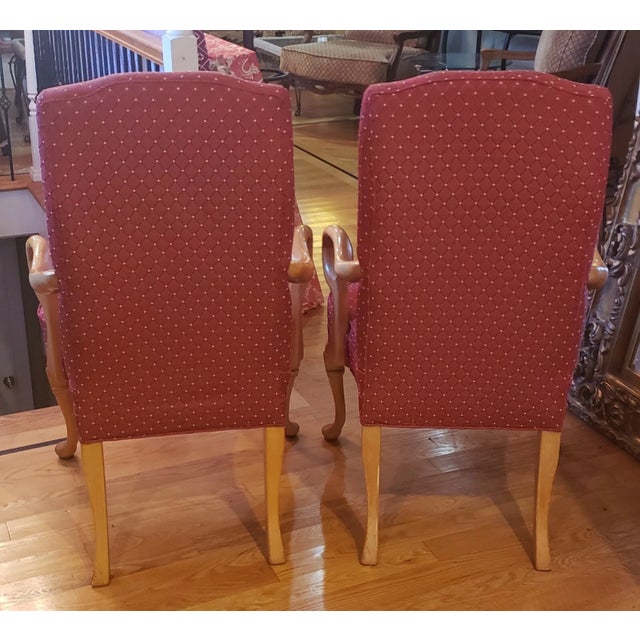 Set of 2 Beautiful Vintage Gooseneck Chairs For Sale - Image 4 of 12