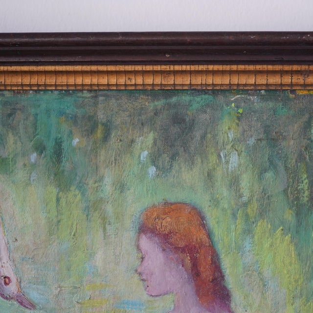 Green 1962 Otto Rothenburgh Modernist Nude Nature Original Oil Painting For Sale - Image 8 of 14