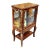 French Louis XV Petite Display Cabinet – Mirrored Interior With Gold Leaf Details & Glass Top For Sale