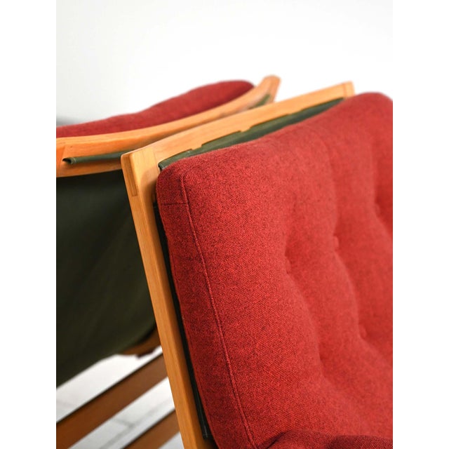 Wood Ingrid Armchairs by Bruno Mathsson for Dux, 1960s, Set of 2 For Sale - Image 7 of 12