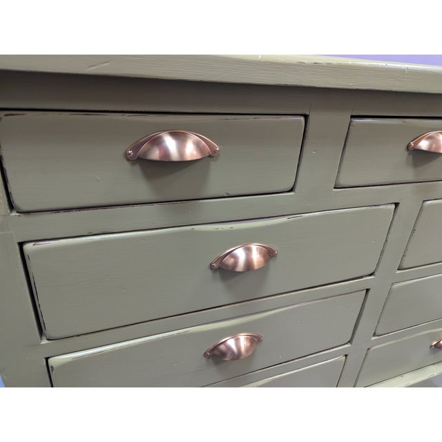 Mid-Century Modern 1950s 9 Drawer Dresser For Sale - Image 3 of 9
