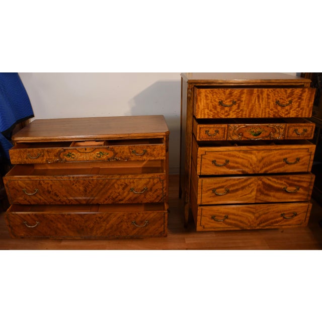 1920s Set P.Nathan Sons, Inc. New York French Kingwood High Dresser & Low Dresser, 2 Pieces For Sale - Image 9 of 18