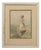 Gaston Gérard, Girl with Flowers, 1920s, Watercolor For Sale