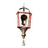 19th Century Italian Wood Lantern For Sale