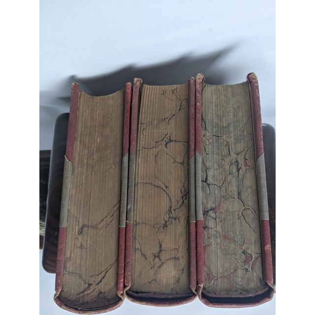 Metal Antique 1922 Public School Methods Educational Books – Red & Gold 3-Volume Set For Sale - Image 7 of 8