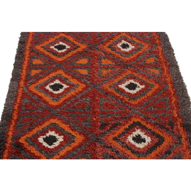 Hand knotted in wool originating circa 1910-1920, this antique runner hails from a select line made in Iraq—one of the...