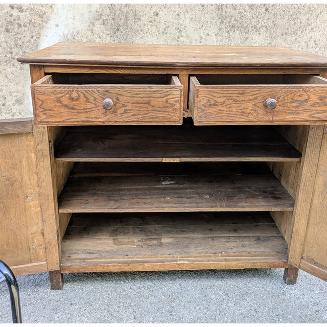 Low Antique French Buffet, 1890 For Sale - Image 10 of 13