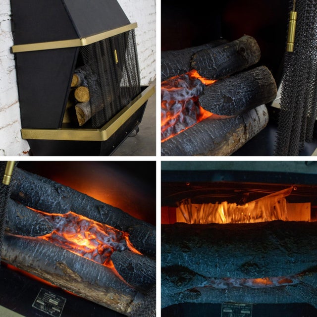 Mid to Late 20th Century MCM to Modern Electric Fireplace by Arvin Industries Freestanding or Wall Mounted For Sale - Image 11 of 18