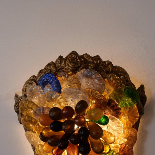 Cornucopia Wall Sconces in Murano Glass, Italy, 1980, Set of 2 For Sale - Image 14 of 17