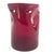 Contemporary Hand-Blown Ruby Red Pinched Art Glass Vase Modernist 8" For Sale - Image 3 of 9