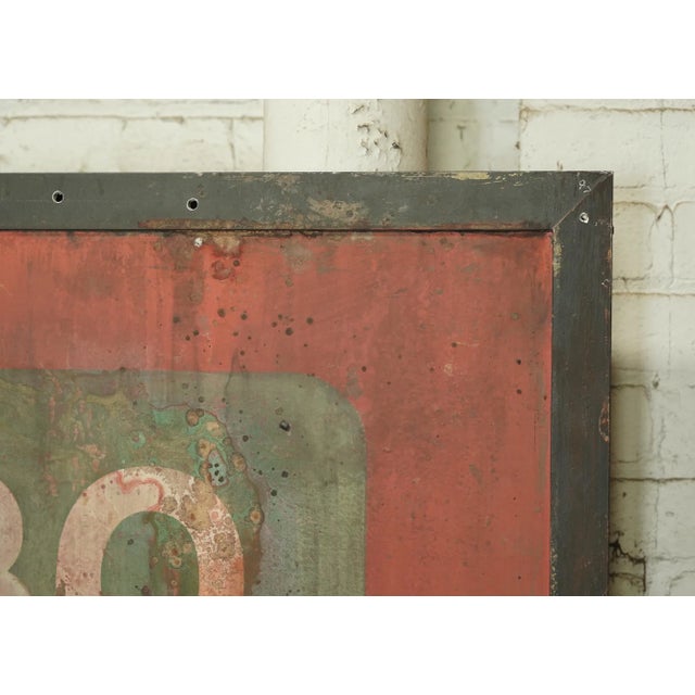 Newly Made Reclaimed Fruits & Vegetables Aluminum Movie Prop Sign For Sale - Image 4 of 8