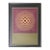 Vasarely Op Art Screenprint Entitled Vega-Tuz Framed in Chrome For Sale
