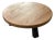 Brutalist Round Tripod Coffee Table in Stained Oak, 1970s For Sale