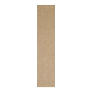 Rug & Kilim’s Modern Textural Extra-Long Runner Rug in Beige-Brown & Cream Tones - 2'7" X 12' For Sale