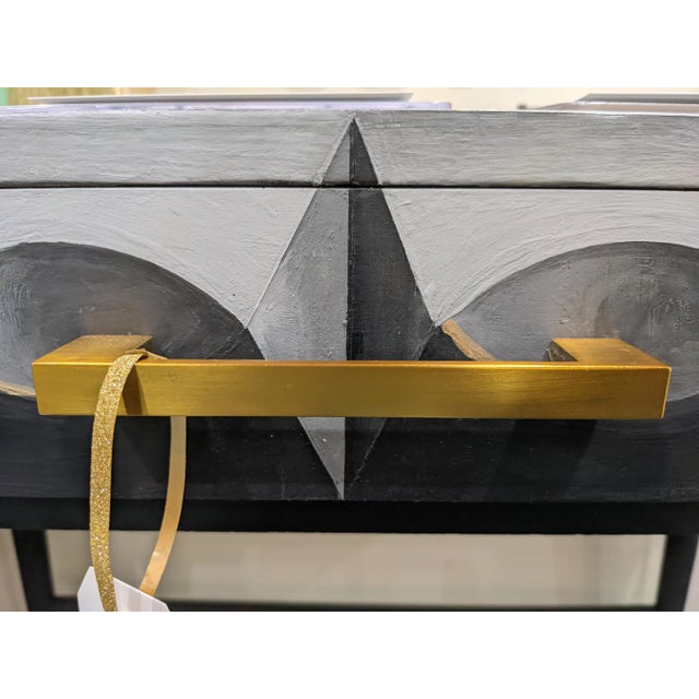 Wood Black Console Table With Drawer For Sale - Image 7 of 9