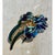 Vintage Coro Enamel Iris Brooch For Sale - Image 10 of 12