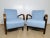 Textile Set of Armchairs by Kozelka & Kropacek For Sale - Image 7 of 18