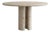 Roman Dining Table II in Cappucino Limestone by Paloma Editions For Sale