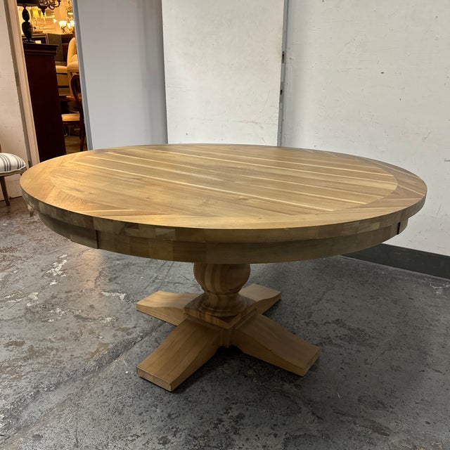 Restoration Hardware 17th C. Monastery Round Dining Table Chairish