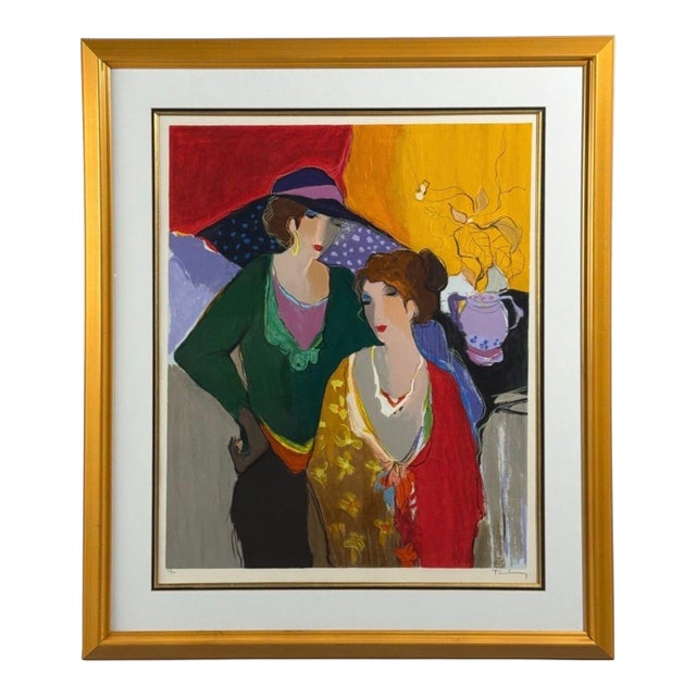 Itzchak Isaac Tarkay, Fauvism, "On the Stage" Signed and Numbered Silkscreen, 20th C. For Sale