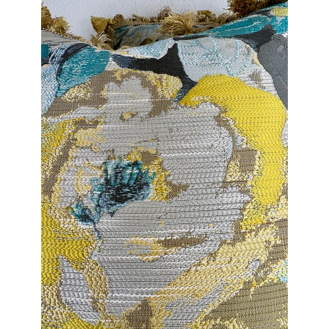 Robert Allen Vibrant Tasseled Floral Silk Pillows/Pair For Sale In Philadelphia - Image 6 of 9