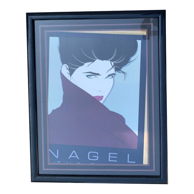 1980s Patrick Nagel Serigraph Limited Edition "The Book" For Sale